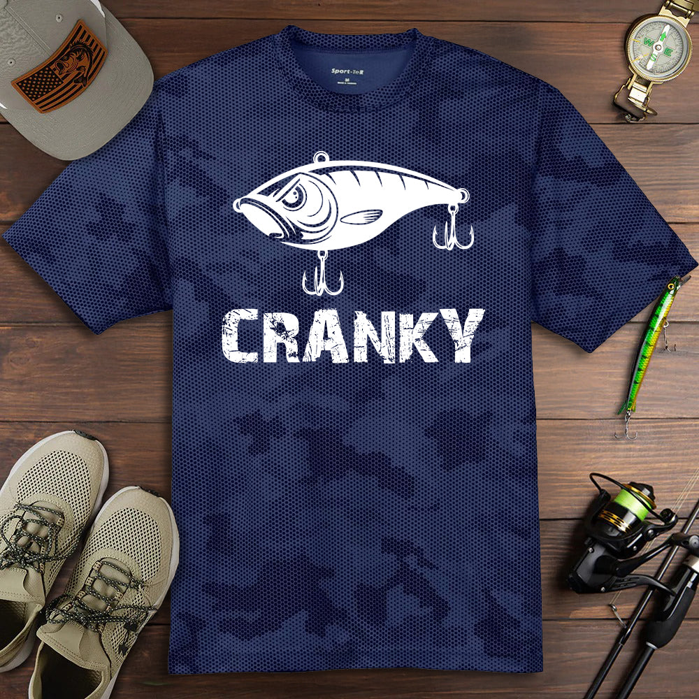 Cranky Crankbait - Performance Cameo T-Shirt
