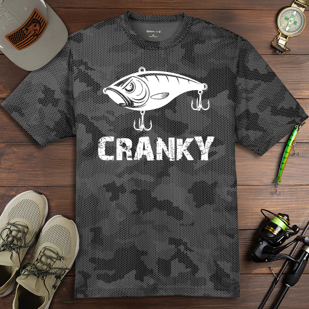 Cranky Crankbait - Performance Cameo T-Shirt