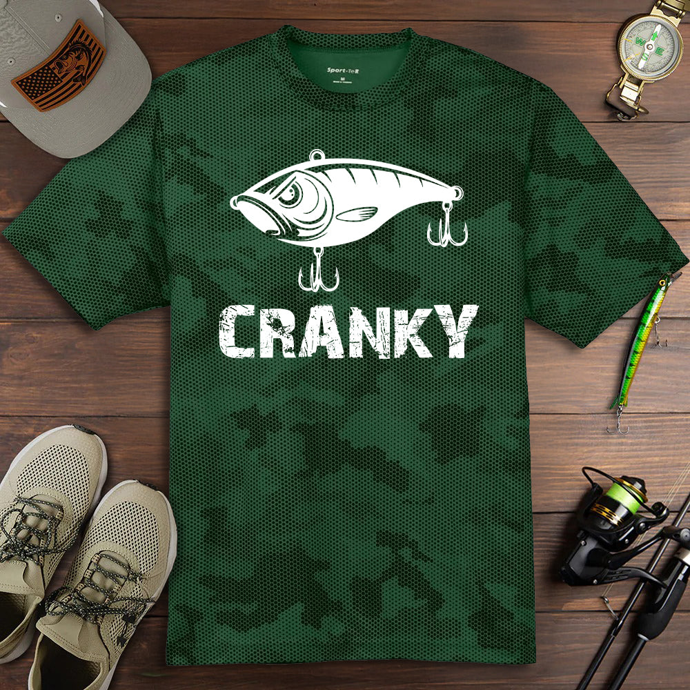 Cranky Crankbait - Performance Cameo T-Shirt